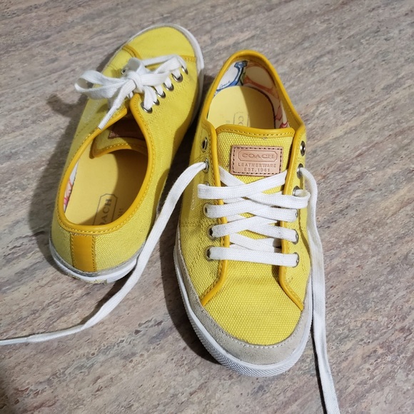 Coach Ellen yellow sneakers - Picture 8 of 8